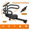 auvstar Front-Mounted Child Bike Seat, 360° Swivel, Quick Release, Footrests, Armrests, Safety Harness view 3