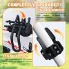 auvstar Front-Mounted Child Bike Seat, 360° Swivel, Quick Release, Footrests, Armrests, Safety Harness view 4