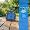 Daleweo Wooden Fairy Door Garden Decoration, Blue, 10 x 9 cm view 2