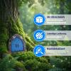 Daleweo Wooden Fairy Door Garden Decoration, Blue, 10 x 9 cm view 4