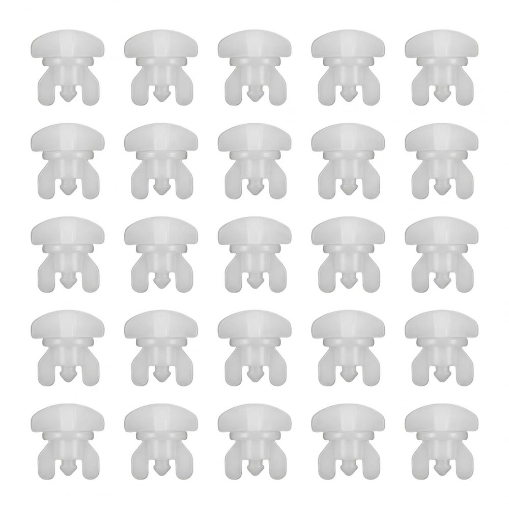 Daleweo Curtain Holders - 20 Pack White Plastic