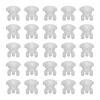 Daleweo Curtain Holders - 20 Pack White Plastic view 1