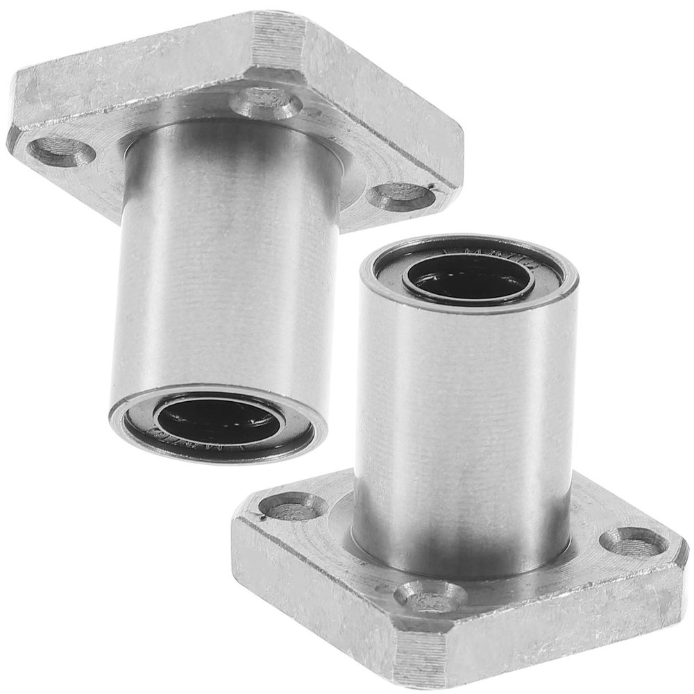 HEALSOPTHY 2-Pack Extra-Long Linear Bearings, 8 mm Inner Diameter, Bearing Steel Flange