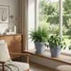 Vyveo Oslo Flower Pot, 14 x 12 cm, Light Gray view 4