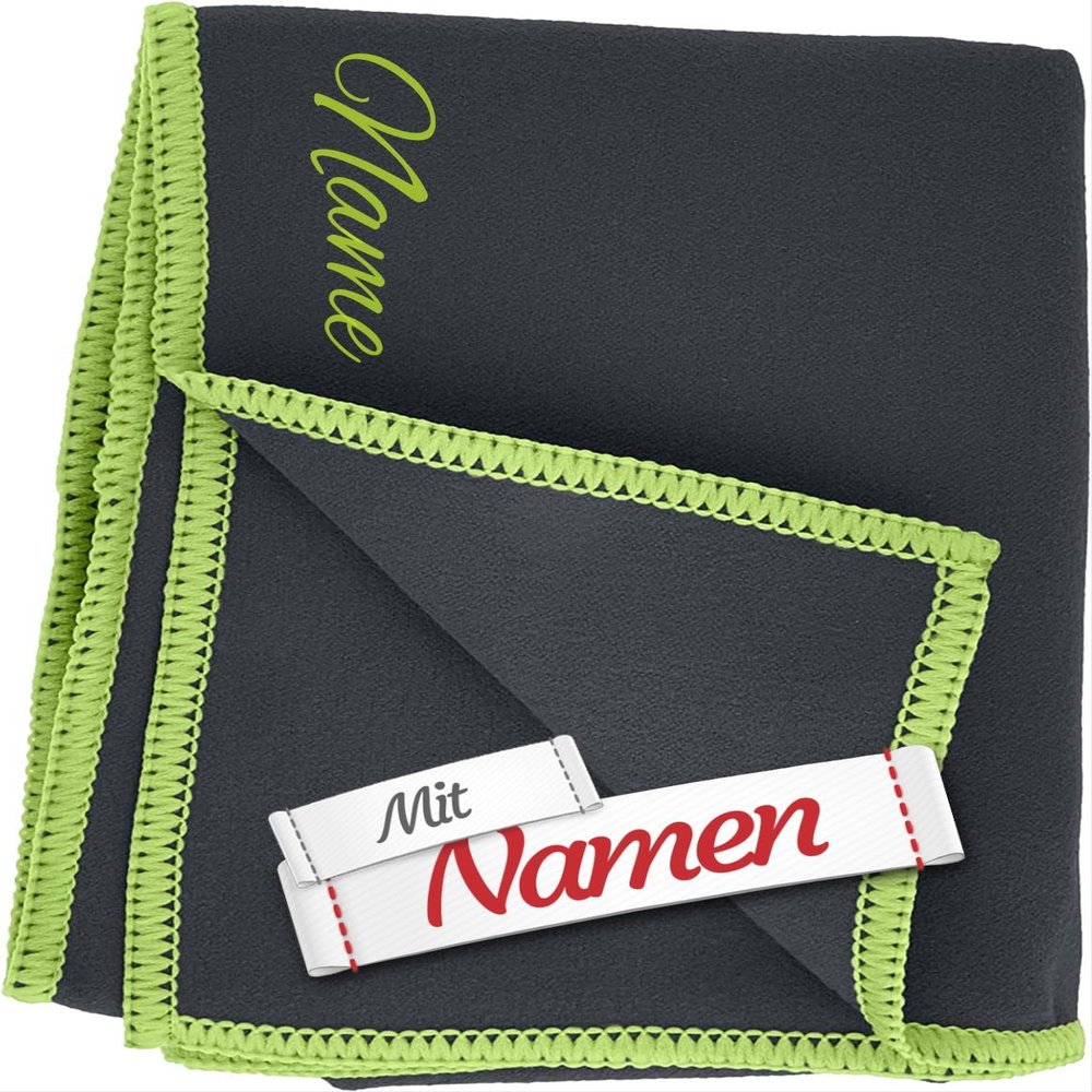LALALO Playshoes Personalized Microfiber Towel, Embroidered Sports Towel