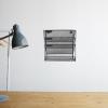 Ciieeo 4-Tier Wall-Mounted A4 Metal Document Organizer, Black view 4