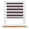 Window DEKOR Chocolate Double Roller Blind, No Drilling, W70 x H150 cm view 1