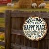 Welcome To My Happy Place Sign view 2