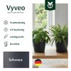 Vyveo Norden Planter, 2-Piece Set, 27 x 23, Black, Indoor & Outdoor view 2