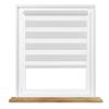 Window DEKOR Day & Night Roller Blind, Light Gray, B78 x H230 cm, No-Drill Clamp-Fit view 1