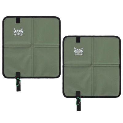 XUXHOU Folding Seat Cushions, Oxford Fabric, EPE Foam, Compact, Water-Resistant, with Carrying Bag and D-Ring for Outdoor Travel (2 Pack)