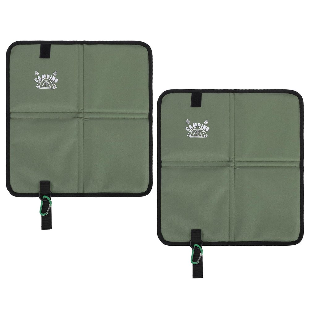 XUXHOU Folding Seat Cushions, Oxford Fabric, EPE Foam, Compact, Water-Resistant, with Carrying Bag and D-Ring for Outdoor Travel (2 Pack)