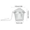 SIXRUN Stainless Steel Tea Infuser with Chain view 4