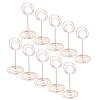 Smandy 10-Pack Table Number Holders, Iron Material, Round Base, Cute Design for Weddings, Parties, and Home Decor (Rose Gold) view 1