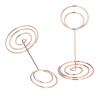 Smandy 10-Pack Table Number Holders, Iron Material, Round Base, Cute Design for Weddings, Parties, and Home Decor (Rose Gold) view 2
