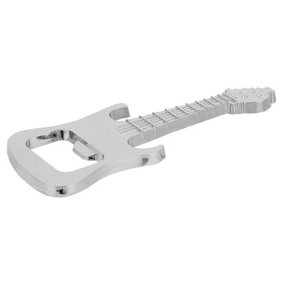 SIXRUN Wedding Souvenir Guitar Bottle Opener, Silver
