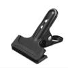 Heavy-Duty Spring Clamp Clips, Black and White Metal with Rubber Hinge, 8 Pieces view 1