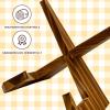 GSOIDJY 16 cm Wooden Plate Stand view 3