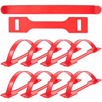 POPETPOP Replacement PP Plastic Carrying Handles for Boxes, 100-Piece Set, Red, Up to 25 kg