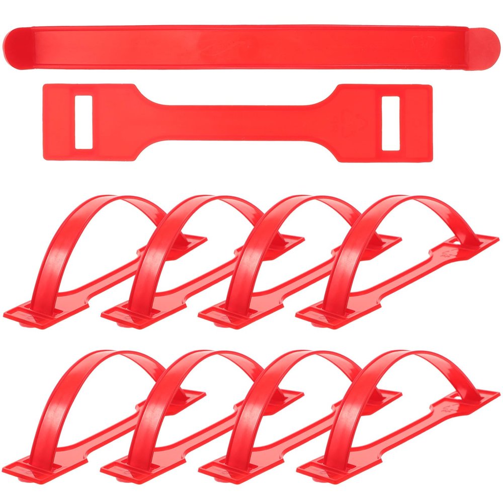 POPETPOP Replacement PP Plastic Carrying Handles for Boxes, 100-Piece Set, Red, Up to 25 kg