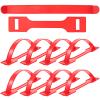 POPETPOP Replacement PP Plastic Carrying Handles for Boxes, 100-Piece Set, Red, Up to 25 kg view 1