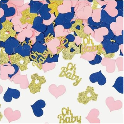 100 Pcs Gender Reveal Party Decor (Dark Blue)