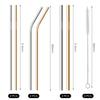 DUINIU 6 Metal Straws with 2 Cleaning Brushes view 2