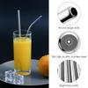 DUINIU 6 Metal Straws with 2 Cleaning Brushes view 3