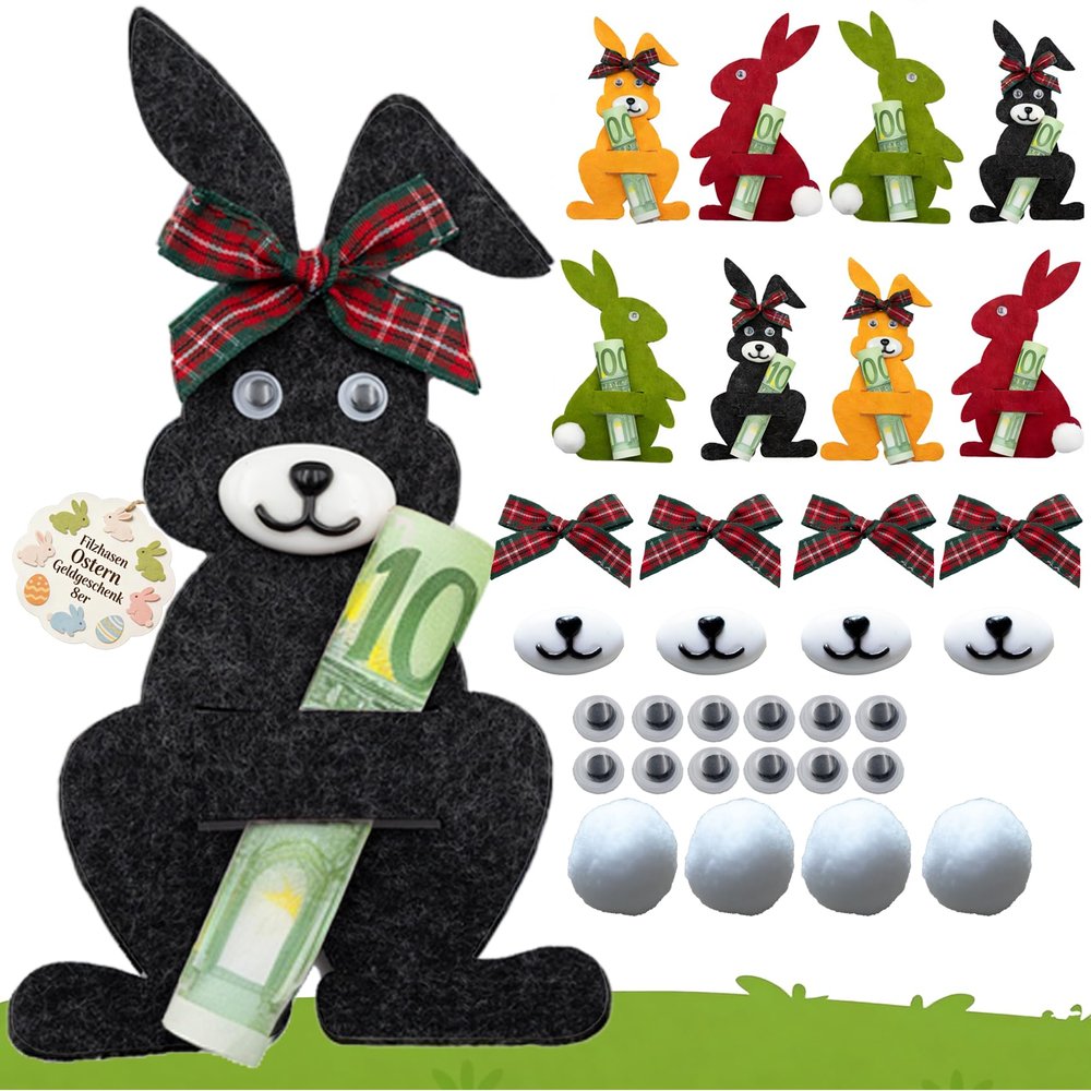 Easter Bunny Felt Gift Set - 8 Pieces