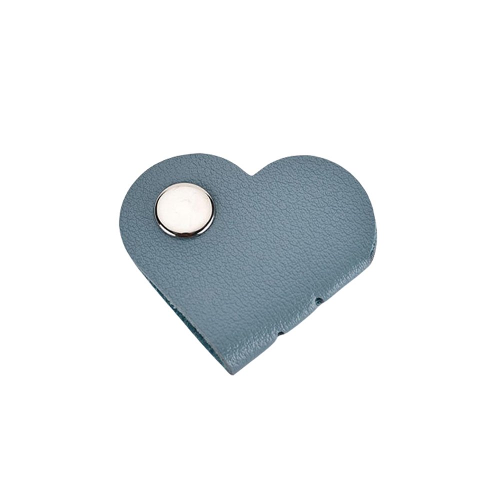 FGDTREE Heart-Shaped PU Leather Cable Organizer