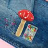 HohuzSruk 2-Piece Wooden Darning Mushroom Set, 10 x 5.5 cm, for Socks view 3