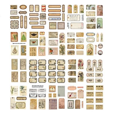 Vintage Stickers for Scrapbooking