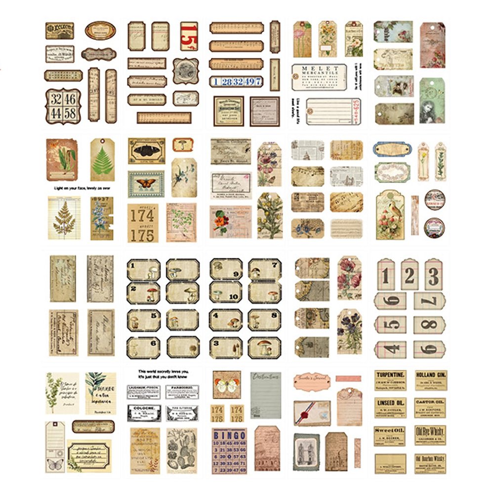 Vintage Stickers for Scrapbooking