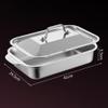 45.7 x 27.9 cm Heavy-Duty Stainless Steel Lasagna Pan with 2 mm Construction and Flanged Lid for Moisture Retention (41) view 2