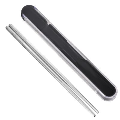 1 Pair Reusable Stainless Steel Chopsticks