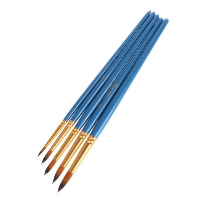 Watercolor and Gouache Brushes Set, 5 Pieces