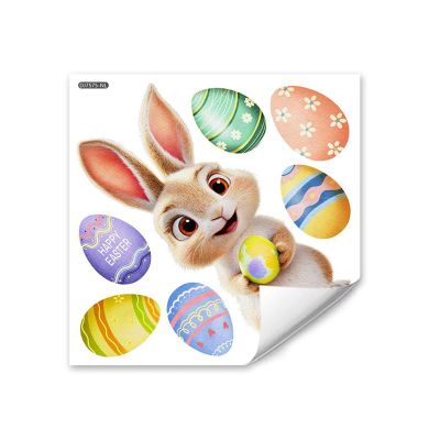 Easter Window Stickers 30 X 30 Cm, Double-Sided, Cute Spring Stickers