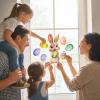 Easter Window Stickers 30 X 30 Cm, Double-Sided, Cute Spring Stickers view 4