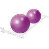 Wall-Mounted Yoga Ball Storage Rack 4896 for Exercise, Basketballs & Soccer Balls, Home Gym, Stylish White Design (124 cm), Space-Saving Solution view 1