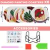 MHwan Diamond Painting Coasters, 8-Piece Set for Adults view 2
