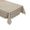 KEVKUS Embossed PVC Oilcloth Tablecloth 619-1 Beige Checkered Oxford Tartan Scotland view 2