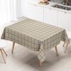 KEVKUS Embossed PVC Oilcloth Tablecloth 619-1 Beige Checkered Oxford Tartan Scotland view 3
