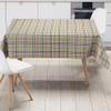 KEVKUS Embossed PVC Oilcloth Tablecloth 619-1 Beige Checkered Oxford Tartan Scotland view 4
