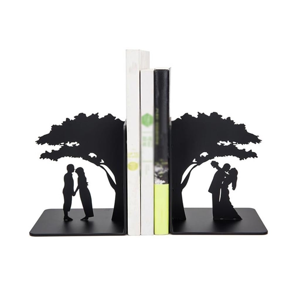 Decorative Metal Bookends, 1 Pair