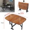 Compact Folding Table for Small Spaces, 100 x 60 cm, Space-Saving Design for Indoor and Outdoor Use, Versatile Dining Solution for Kitchen and Patio view 3