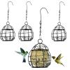 4-Pack Metal Hanging Bird Feeders with Chains and Suet Ball Holders view 1