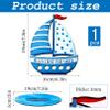 Blue Wooden Baptism Gift for Boys view 2