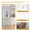 ZTAOPSH Transparent PEVA Shower Curtain, 250 x 140 cm view 4