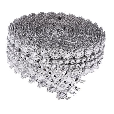 4.5m Rhinestone Chain with Crystal Flowers
