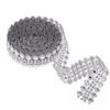 4.5m Rhinestone Chain with Crystal Flowers view 2